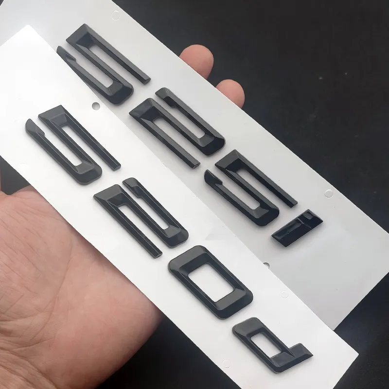 3D ABS Emblem Letters Sticker Car Trunk Badge For E39 F10 E60 F11 ...