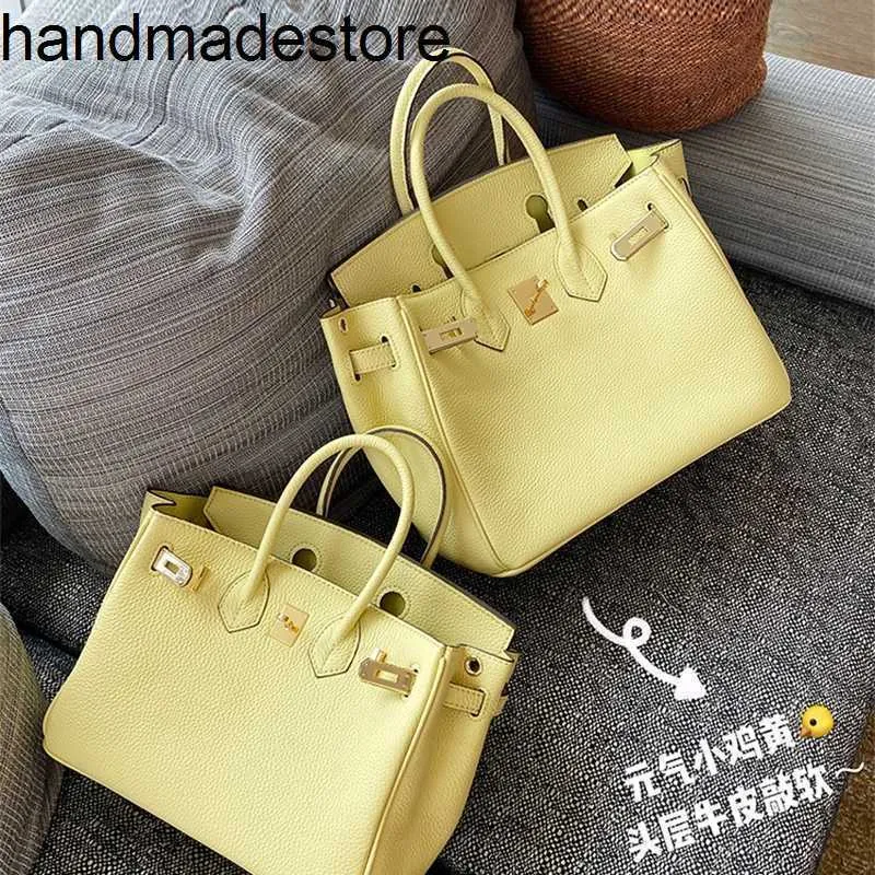 Leather Bk Designer Handbag Racecoice Bag Chicken Yellow Fashion Premium High-capacity Female Commuter