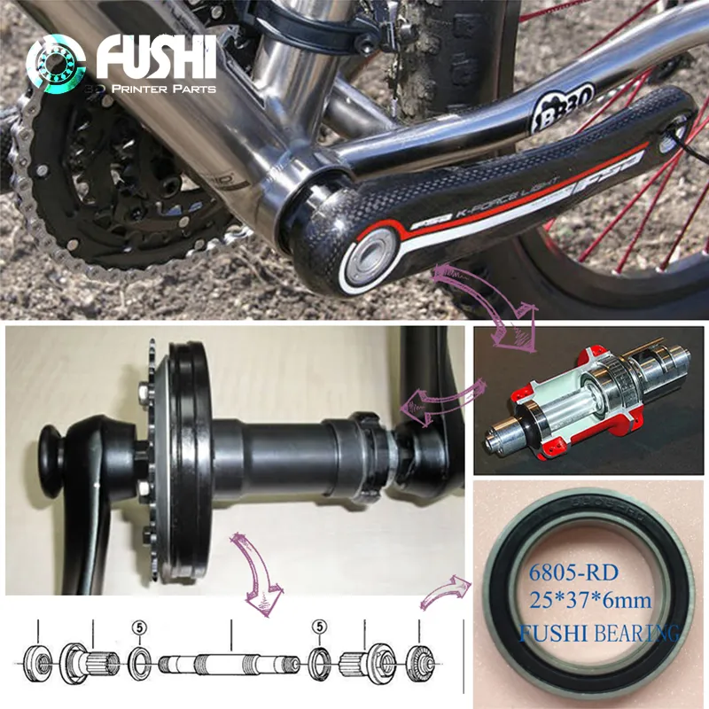 Schwinn High Timber FS Bottom Bracket Bearings 6805-RD (4 Pcs) 25376  mm