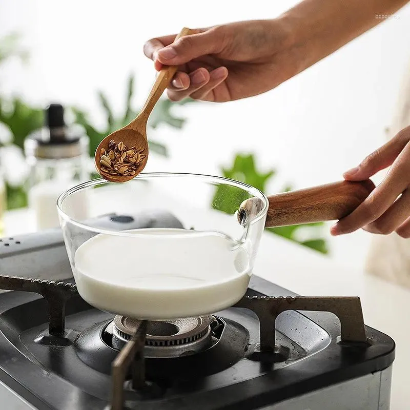 Tigelas tigelas transparentes com maconha de panela intestinal intestinal alta temperatura aberta aquecimento de chama horossilicato pequeno