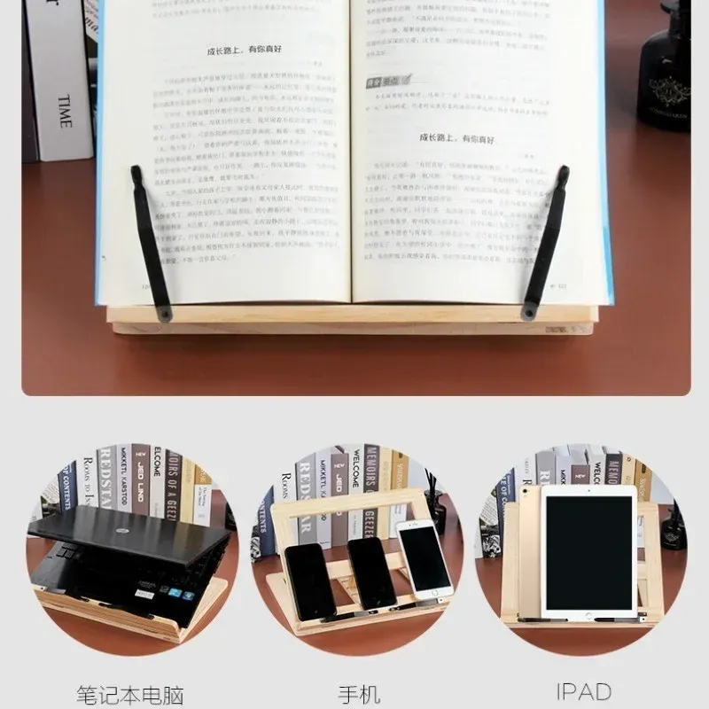 DHgate.com:2024Eco-Friendly Wood Adjustable Reading Rack & Book Stand ...