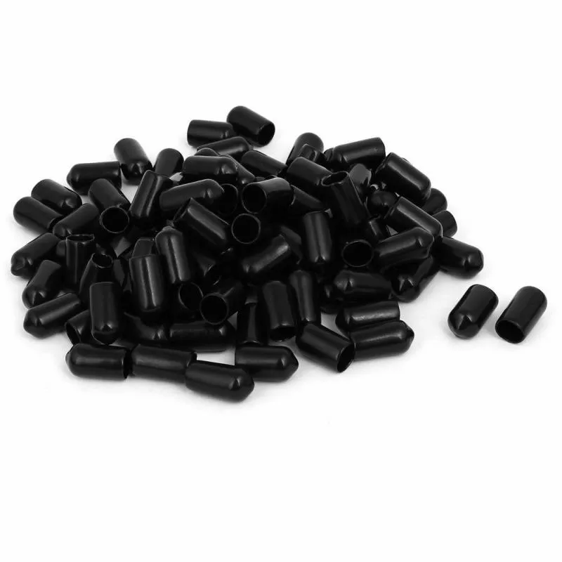 5-50pc Rubber End caps Screw End Cap Cover Plastic Tube Hub Thread Protector Push-fit Caps rubber threaded cap