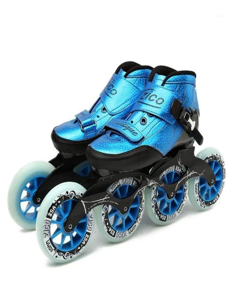 Snelheid inline schaatst koolstofvezel 4 90 100 110 mm Competitie Skates 4 Wheels Street Racing Skating Patines vergelijkbare PowerSlide1273Z4012638