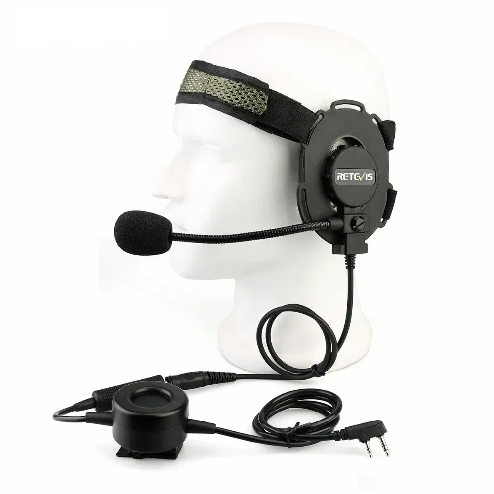 Tactical Headset Military Wakie Talkie Headset Airsoft Game Microfon für Kenwood Baofeng UV-5R/Quansheng UV K5