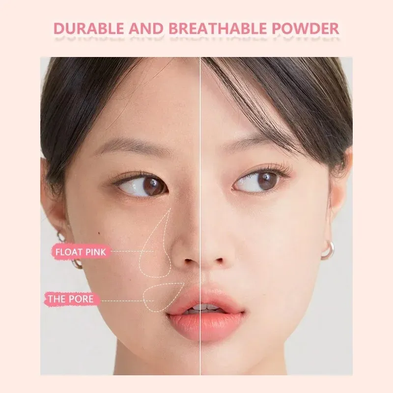 Poudre en vrac hydratant le contrôle de l'huile durable Make Up Powder Brighning Corceler légèrement des cosmétiques de visage imperméable respirant