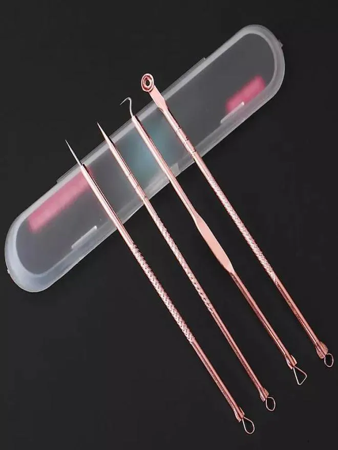 Acne Blackhead Removal Needles Stainless Pimple Spot Comedone Extractor Beauty Face Clean Care Tools Facial Pore Cleanser9433629