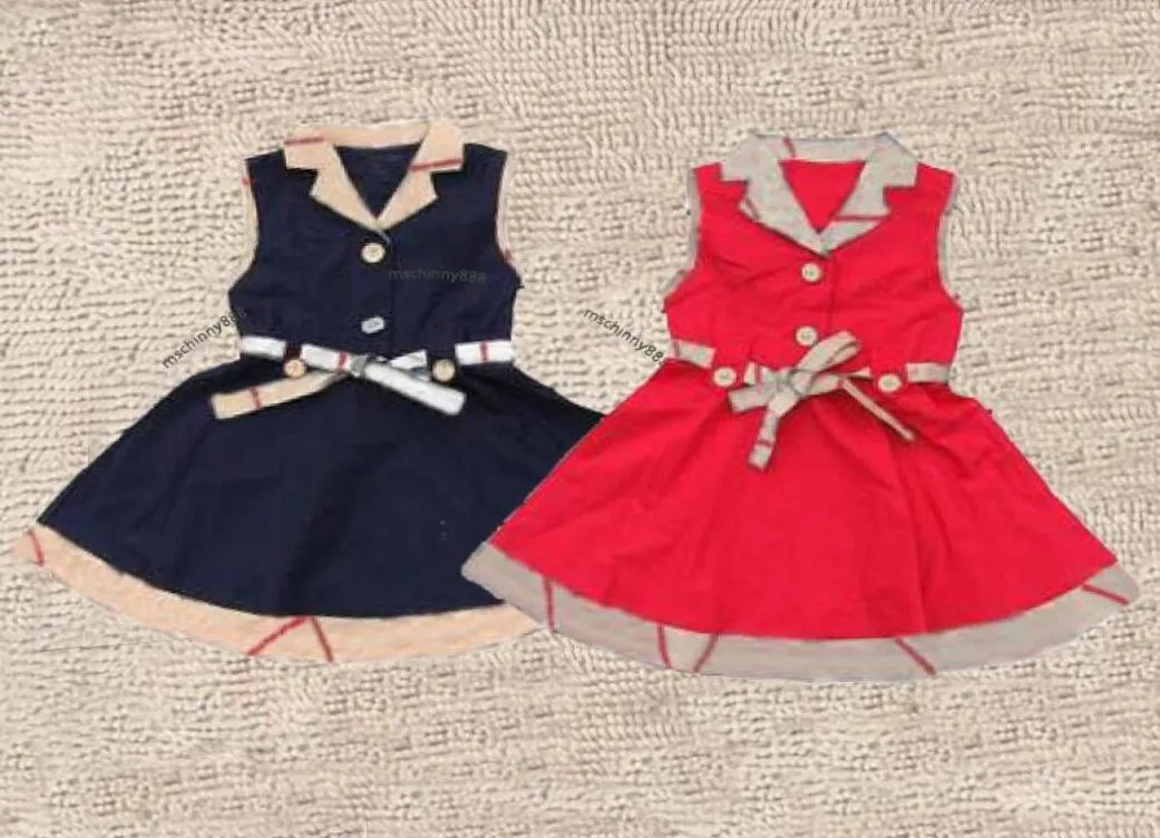 Girl039s Sukienki Ubrania dziecięce bez rękawów sukienka Baby Girl Sukienka dla dzieci 2655535
