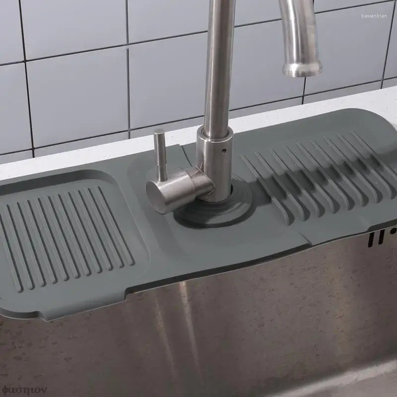 Badmatten kraan drainage kussen drogen keuken badkamer aanrechtbeveiliging mat siliconen wastafel splash guard