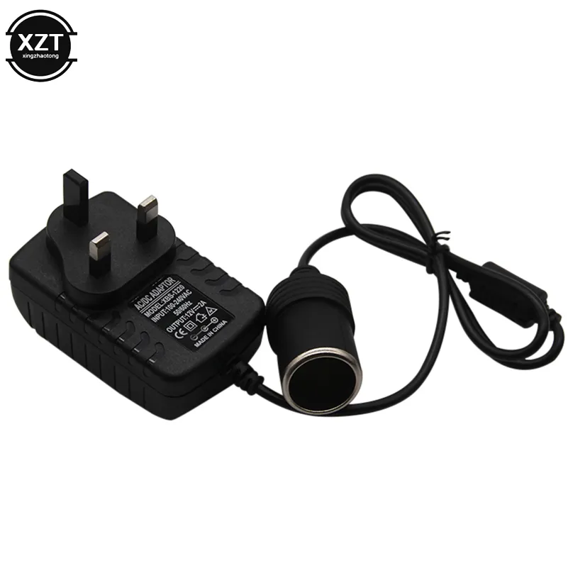 220 V AC bis DC 12V 2A Auto Zigarette Leichter Ladegerät Transformator Adapter Sockelauto Elektronische Geräte EU UK US -Stecker