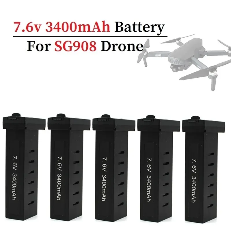 Accessoires Original SG908 DRONE BATTERIE 7.6V 3400MAH LIPO BATTERIEUX RC RC Quadcopter Drones Pièce de rechange