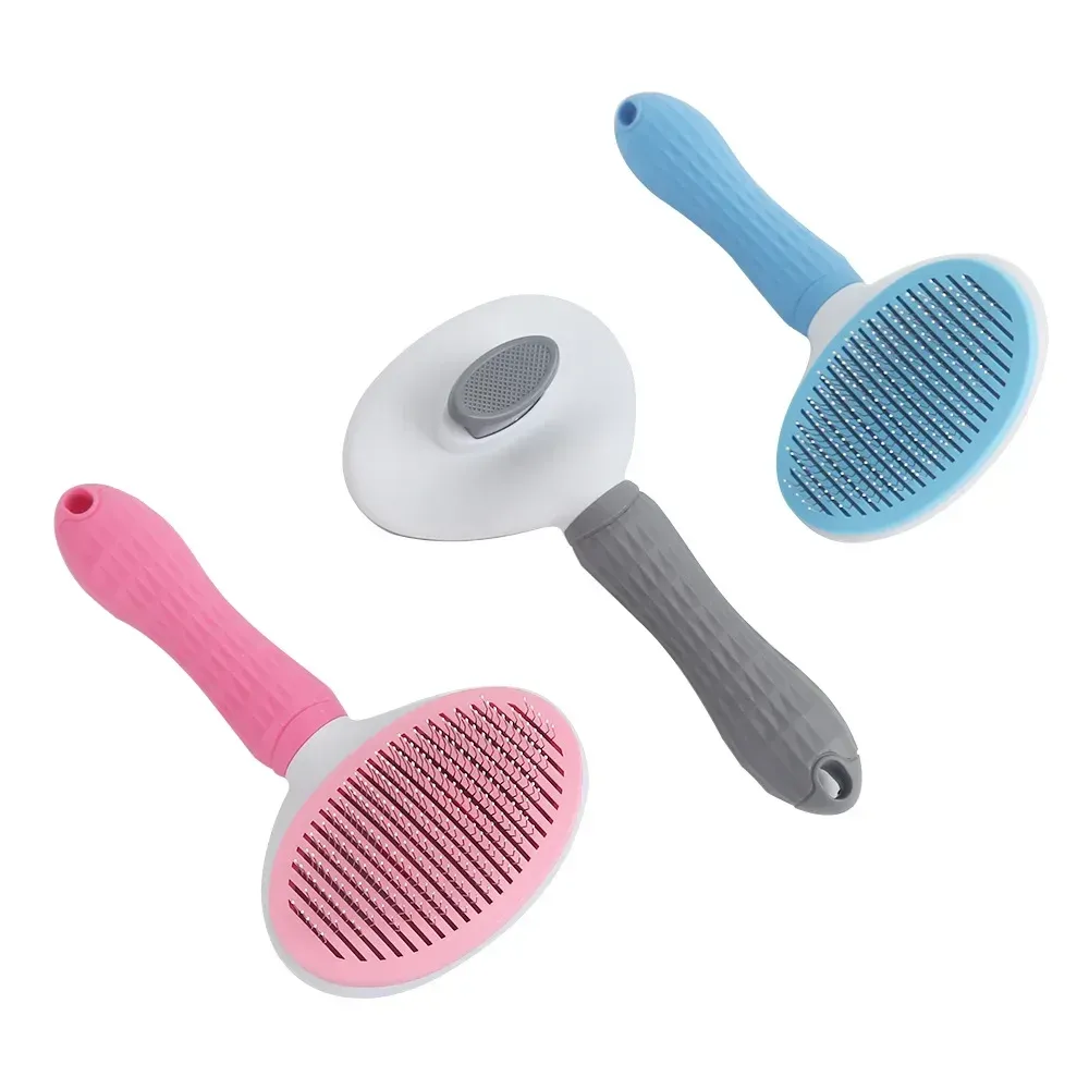 Brosse d'auto-nettoyage à épingle pour chiens pour les poils de chat enlève les massages enchevêtrés sous-couches