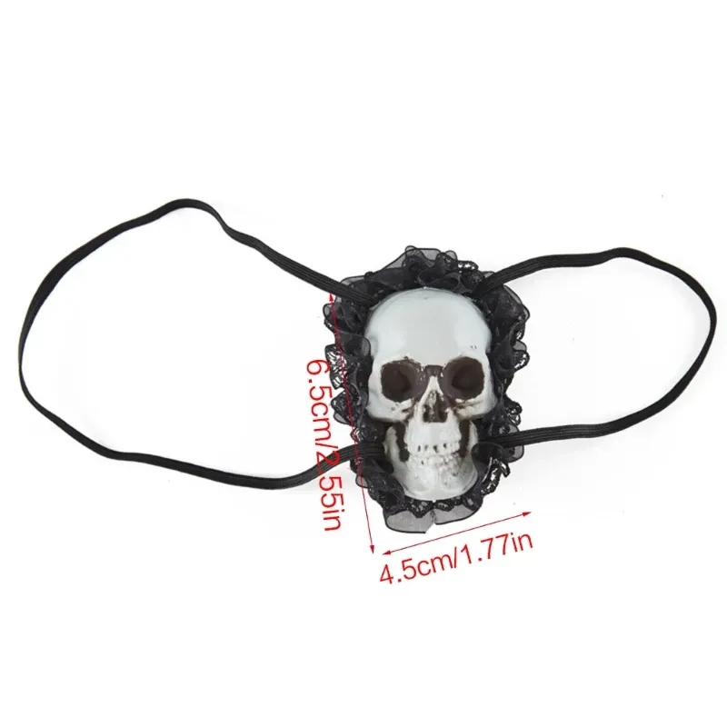 Lace Eye Mask - Gothic Pirate Eyepatch for Halloween Color