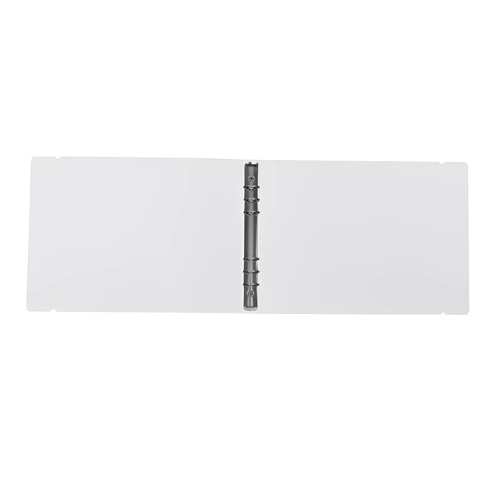 White Binder A4 School Binders Middle Loose Leaf File Notebook Cover Blinder Plastic