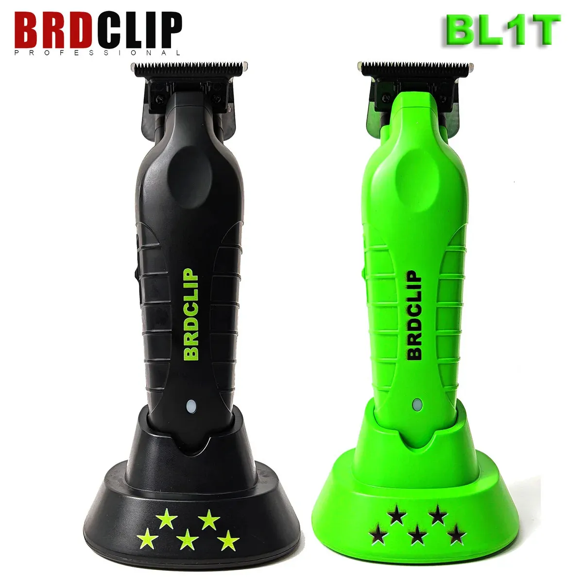 Brdclip bl1t professionell snidning gradient hår trimmer barberare finish elektrisk klippare med laddare stativ hårklippningsmaskin 240327