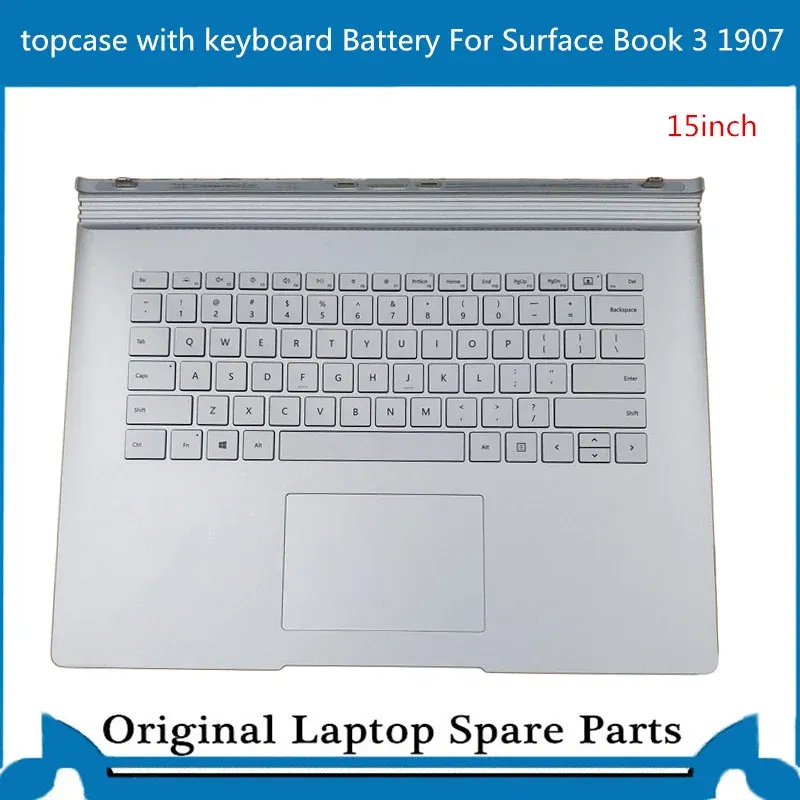 Topcase di sostituzione delle carte con batteria trackpad della tastiera per Surface Book 3 190715 pollici layout USA