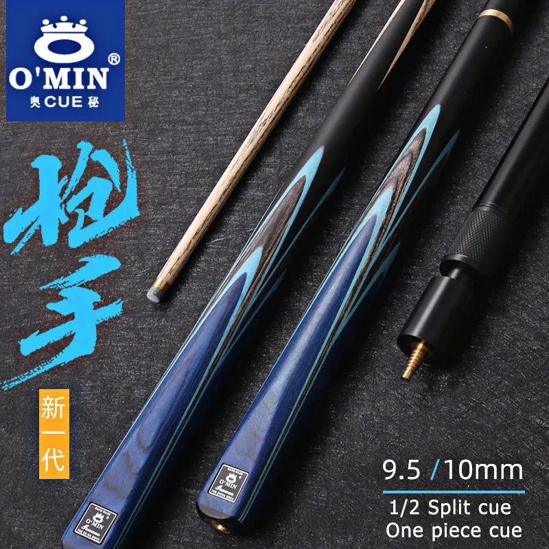 OMIN-GUNMAN De generatie biljart stok met kast as as schacht snooker cue tip maat 10 mm 9,5 mm 240328