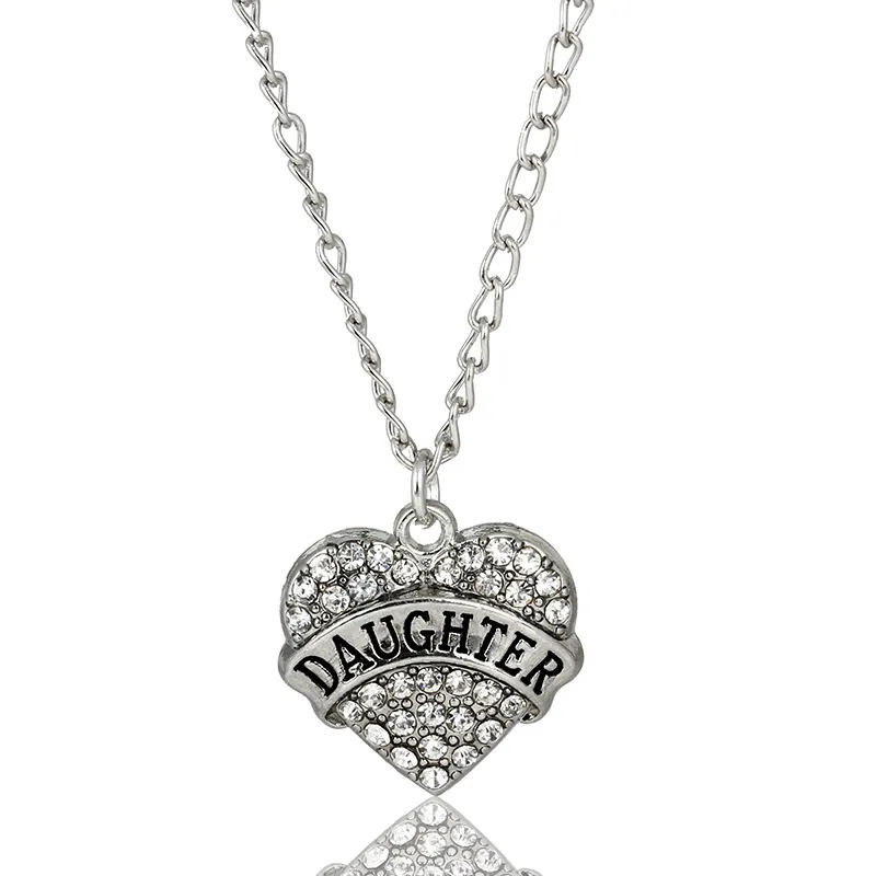 Colliers de pendentif pendentifs bijoux diamant pêche coeur de la fête des mères cadeaux Famille fille sœur Collier Collier Drop Livraison 2021 OT4RW