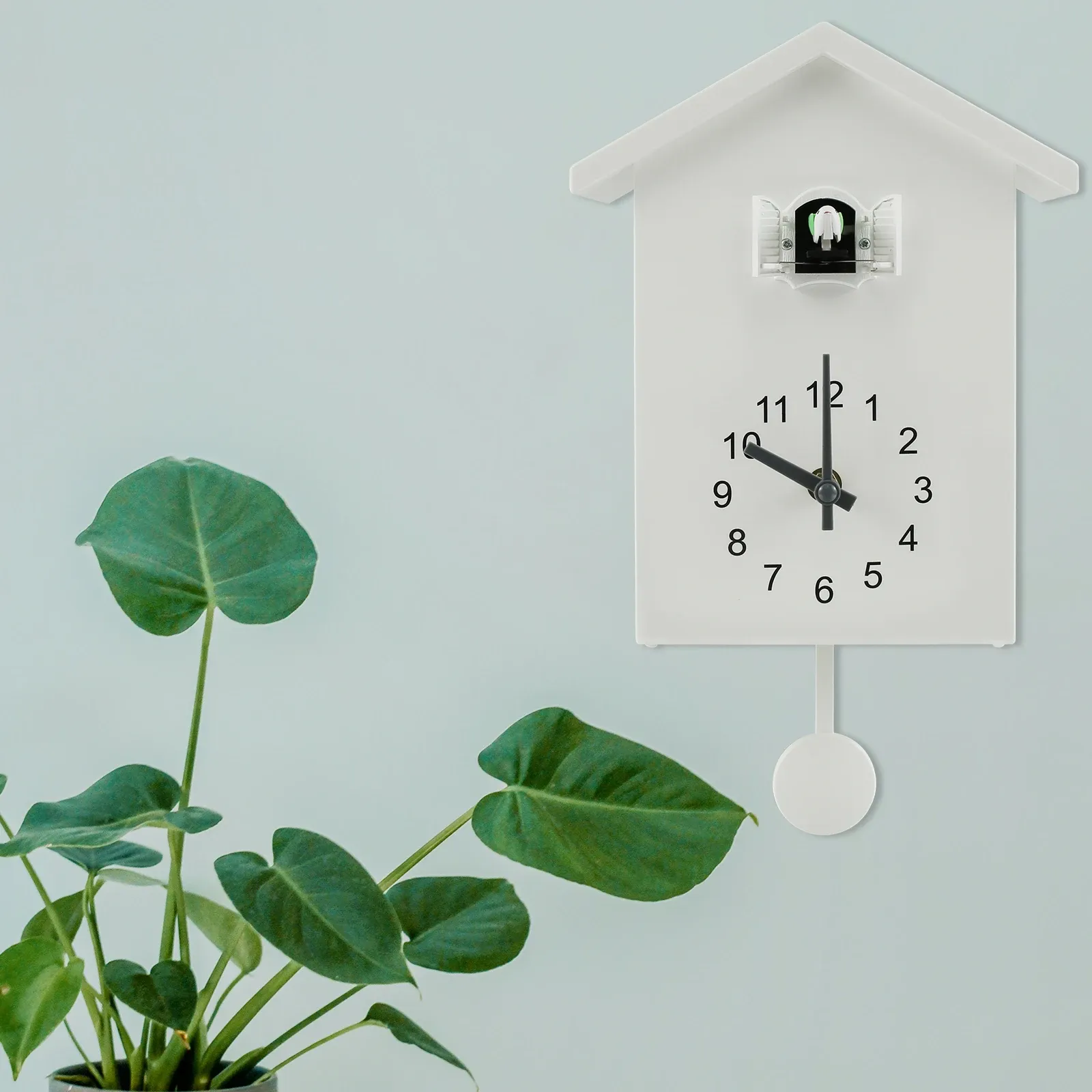 Cookoo Clock Cuckoo Clock Cuckoo Wall Clock, Cuckoo Bird Voices Call Design Clock Pendulum Pendulum Battery Powered Wall Art Home Living Room Kitchen Office Decora Kookoo Clock