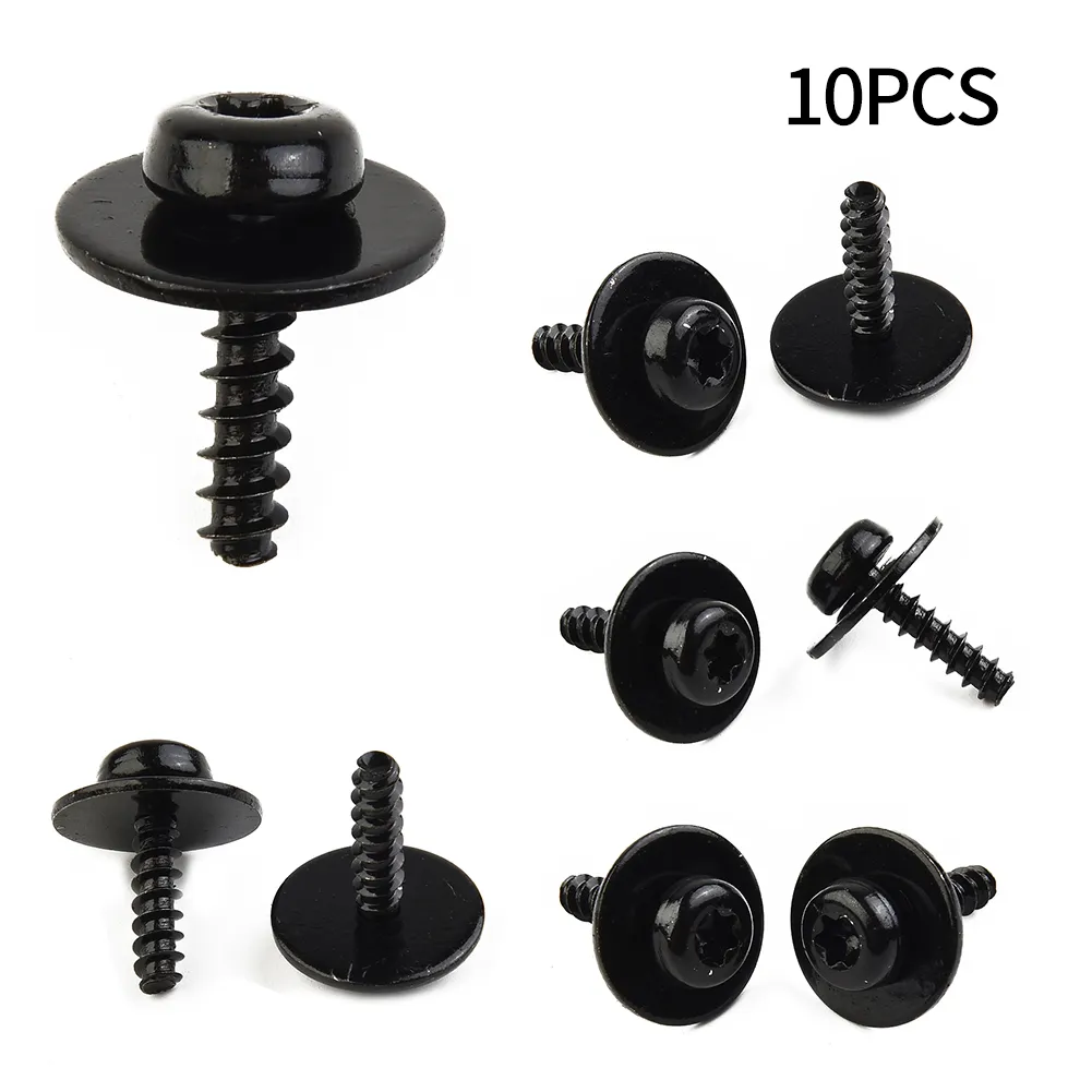Engine Under Shield Screw & Nut Set – For Ford Focus/Escape – 10 Each (Plastic/Metal, Universal)