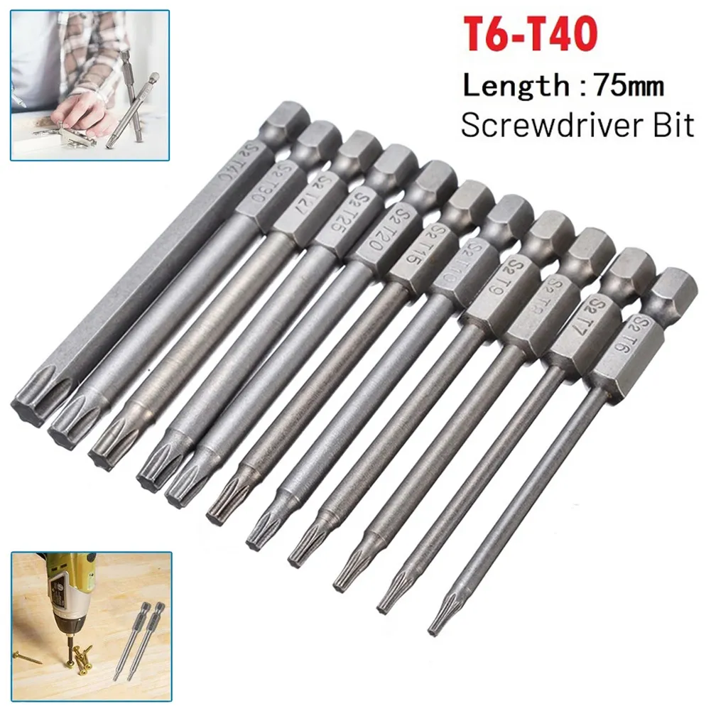 DHgate Magnetic Security Torx Screwdriver Drill Bits Set Tamper Proof T27 T30 T40 T6 T7 Bits Home Garden