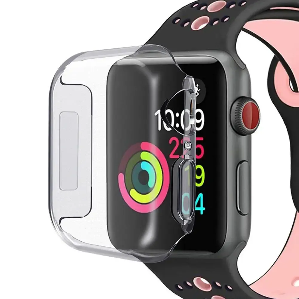 Apple WatchのハードPCスクリーンプロテクターIWATCHシリーズ4アンチドロップダストプルーフおよび防水保護フィルム（40/44mm）