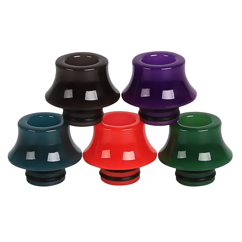 Color Changing Drip Tip Epoxy Resin Mouthpiece fit 510 Thread Atomizers Tank Change Colors in Different Temp Color Changed After Heat