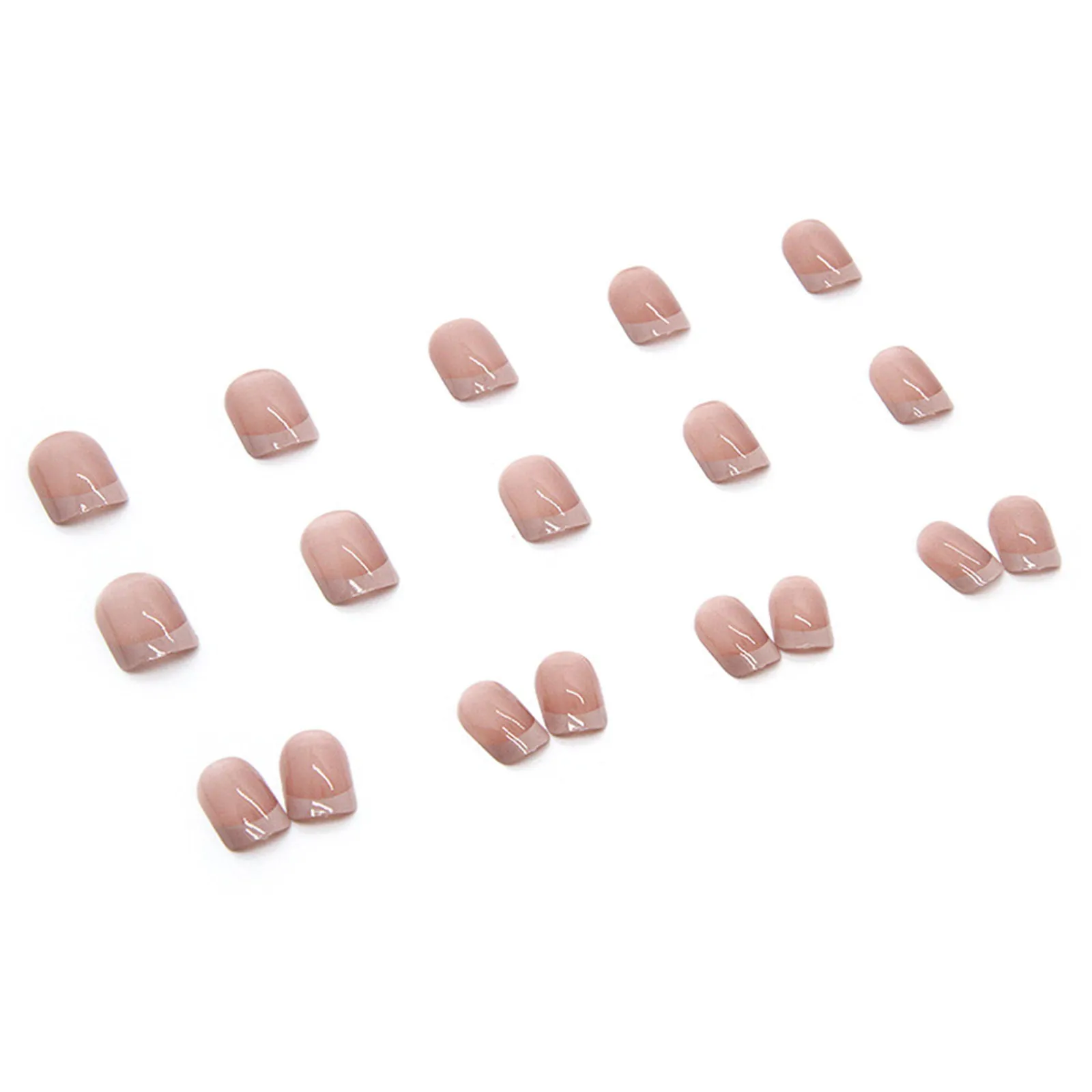 Clear Acrylic Nail Tips Long Wearing Nail Nail Patch Pure Desire Powder Through Simple Nude Atmosphere New Nail Patch One Second