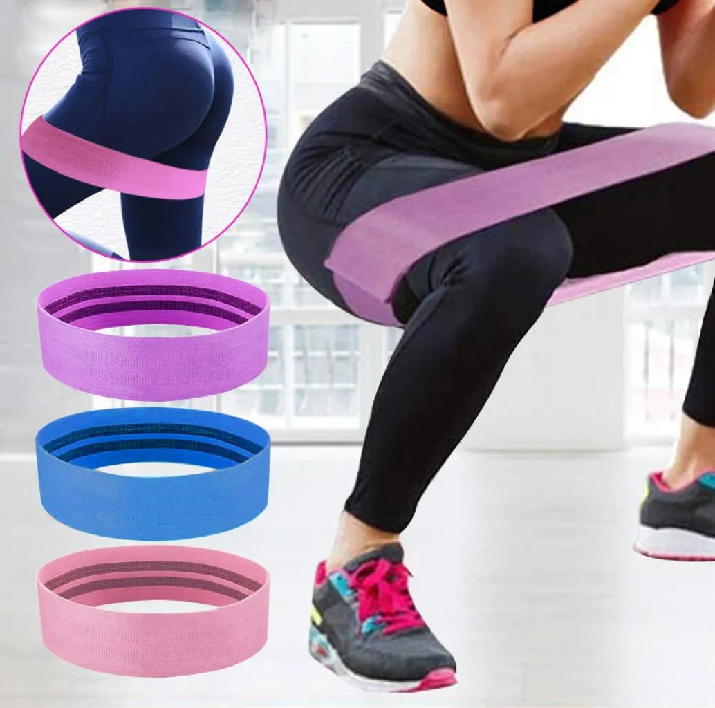 Bandes de résistance de la hanche boucle de fitness exercice élastique yoga butin buantislip bandes sal995483266