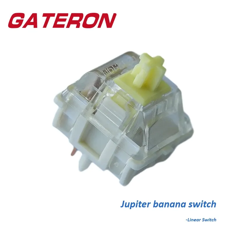 Аксессуары Gateron Jupiter Switch Banana 5 Pin Smd светло -зеленый двойной двойной пружинный RGB индивидуальная DIY Hot Swap Mechanical Keyboard Gaming