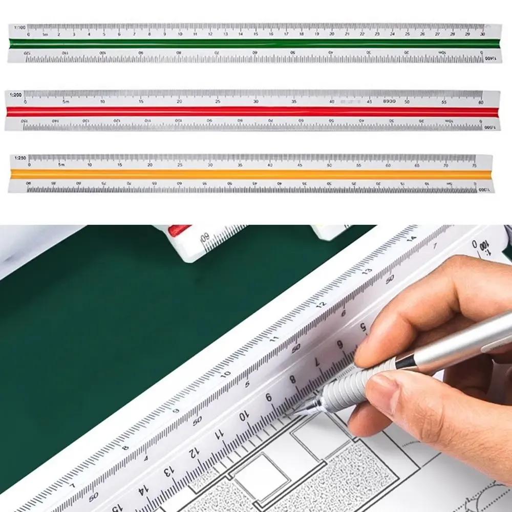 Multi Scale Ruler Multi Functional Triangular Scale Rulers Drafting... From Ddmyperfect ...