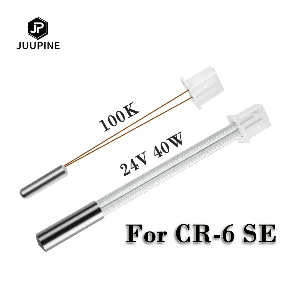 CR-6 SE 24V 40W Cartridge Heater 100K Thermistor Temperature Sensor XH2.54 Terminal 3D Printer Parts For CR6 SE Heating Rod