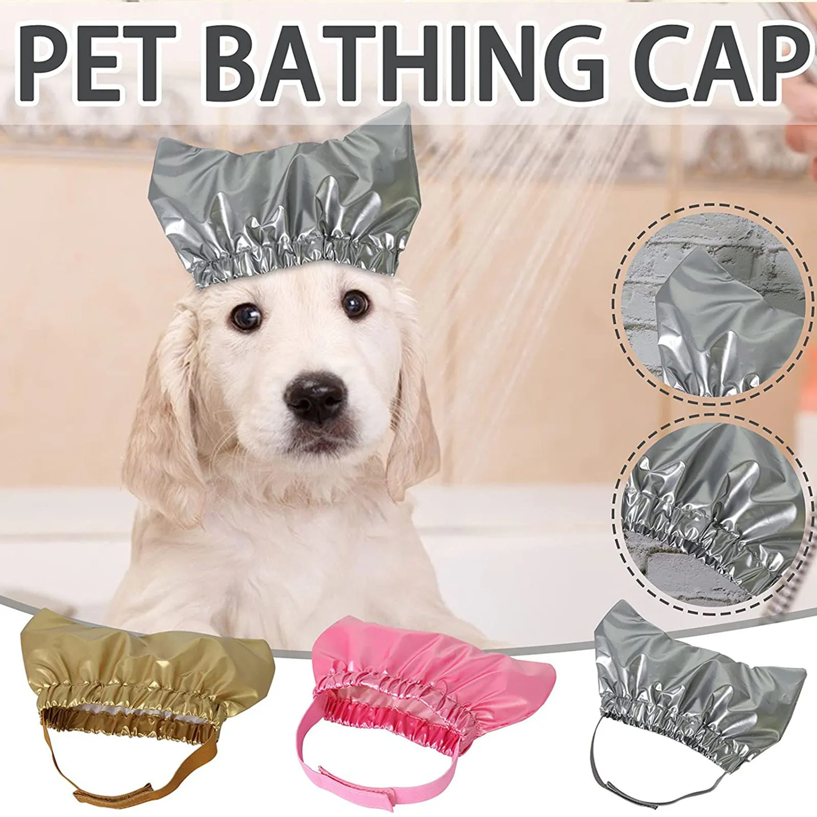 Capotte da doccia per PEGE CATTO PEGE, Piccoli tappi per la doccia impermeabili per Sphynx, riutilizzabili, mantengono asciutti le orecchie da gattino