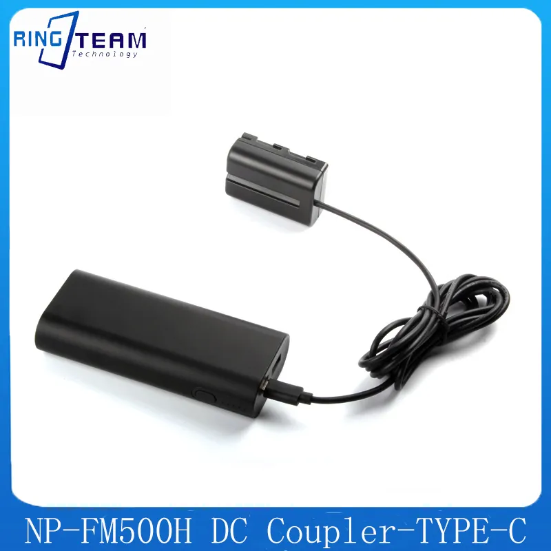 Фиктивная батарея NP-FM500H FM500H к PD USB-C Type-C Кабель 8V для DSLR-A850 DSLR-A560, DSLR-A900, DSLR A 580, A57, A58, A65