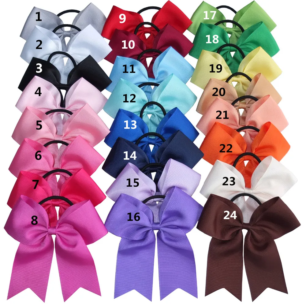 cheer bow 6 inch 24 colors