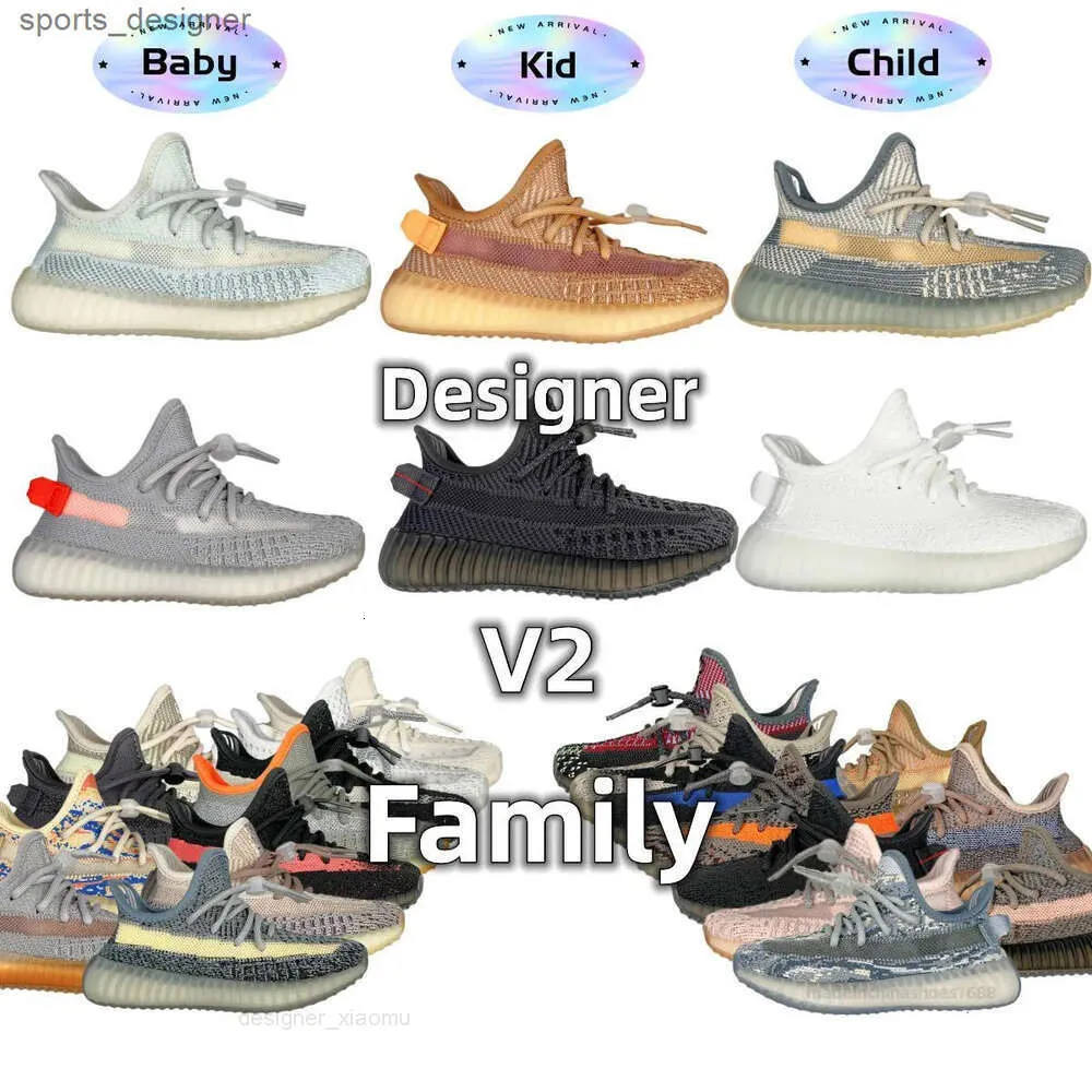 2023 Семейство новые ботинки дизайнер детская обувь детская детская детская летняя открытая мода Тройная белая черная отражающая масляно