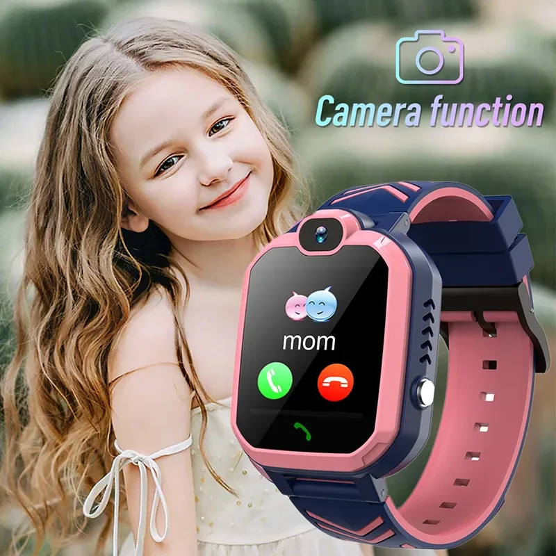 Zegarki Dzieci GPS Smart Watch Waterproof Waterproof IP67 1.44 -CAL HD Touch Screen Student Smart Watch Call Call Chat 2023 Nowy prezent dla dzieci