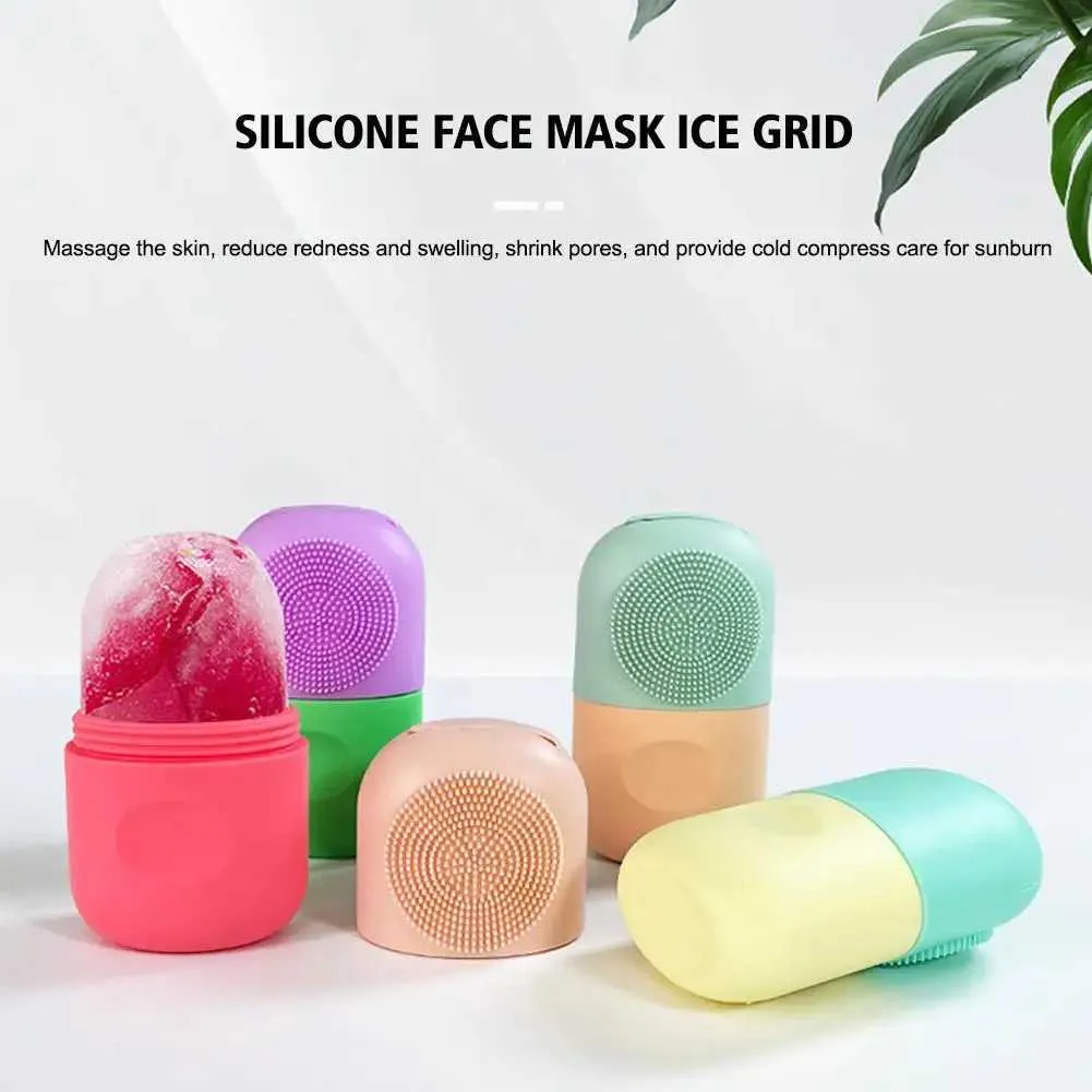 Face Massager Silicone Ice Tray Mold Beauty Lifting Tool Contouring Acne Eye Skin Educe Roller Ball Care 240409