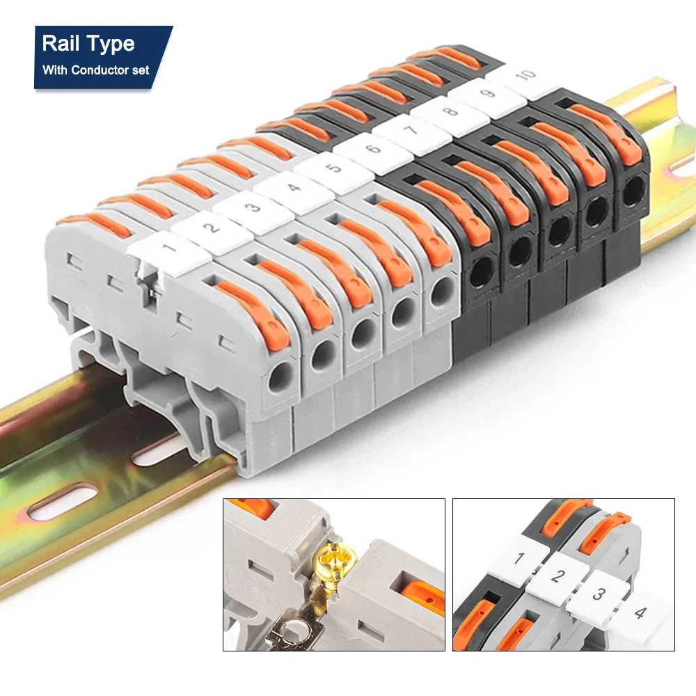 Блок 211 терминала DIN Rail с проводником сплайсинга.