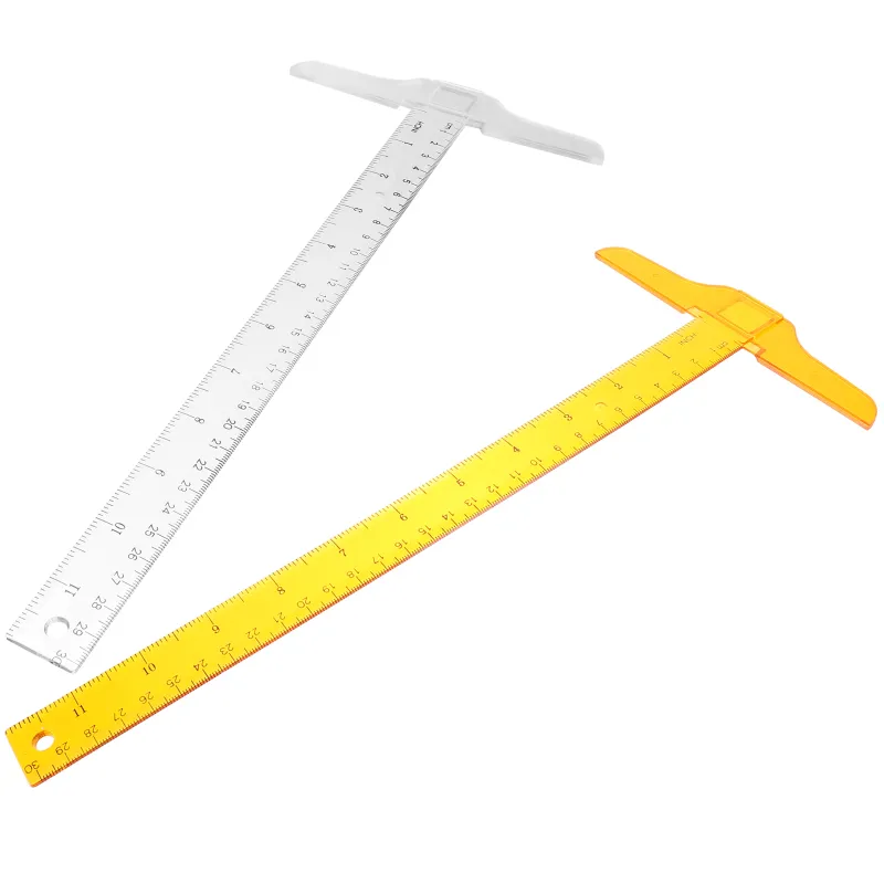 2T Transparent T Square Drafting Rulers Rectangle Architecture Layout ...