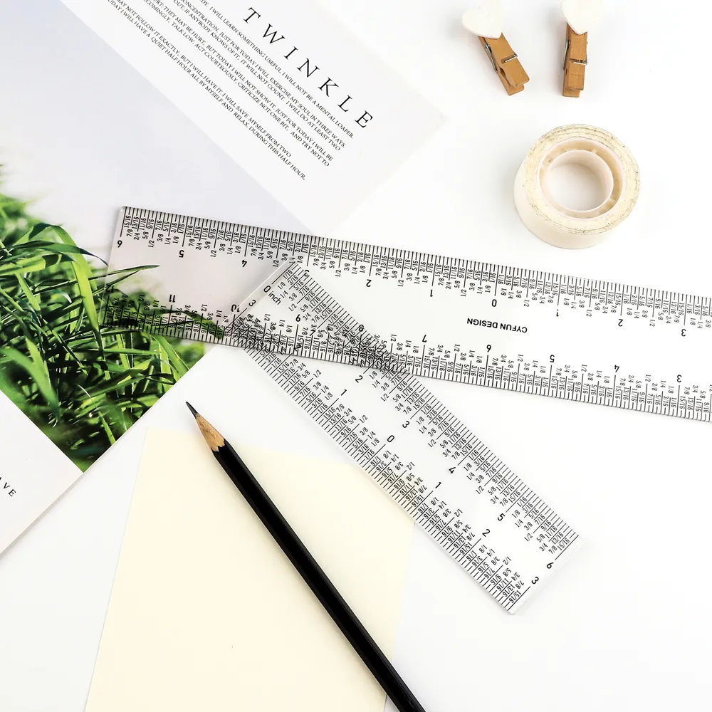 T Ruler Card Making Crystal-Clear Crafting Companion: Premium Acrylic Rulers for Precise ...