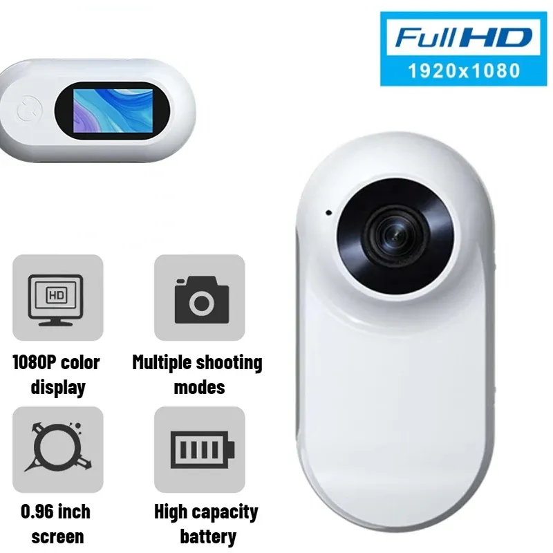 Câmeras 1080p Full HD Mini Action Câmera de câmera Câmera cíclica de vídeo digital DVR Câmera de DV portátil DVR com LCD