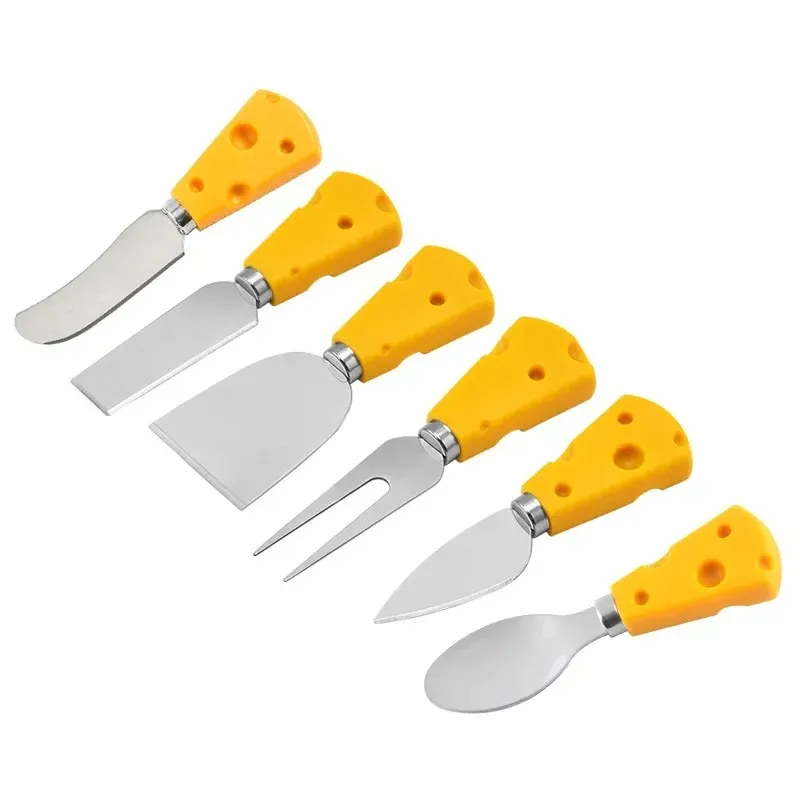 Cheese Knives Cutlery Wood Handle Steel Stainless Butter Spatula ForK Spoon Flat Shovel Creative Kitchen Cooking Tools- for Wood Handle Spatula