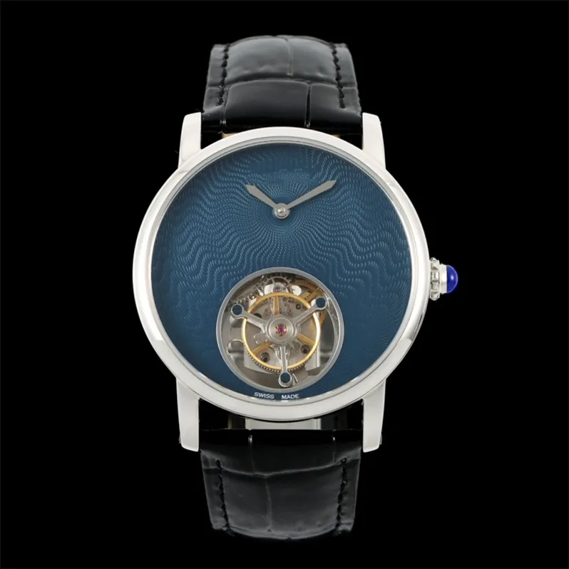 RMS MONTRE DE LUXE MENSES MONTRES TOURBILLON Mouvement mécanique Mouvement Mouvement en acier Boucche en cuir Luxury Wistrathes Relojes