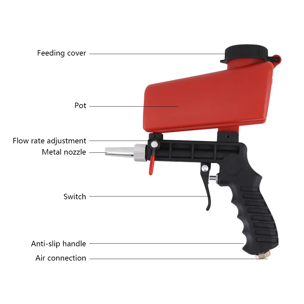 Workquip Abrasive Air Sand Blast Kit Gun Garnet Glass Bead Sandblastin – Wholesale Paint Group - View #2