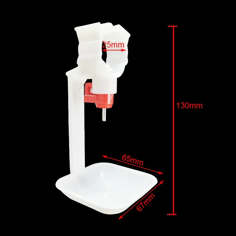 1 PCS Ferramenta de alimentação de aves de capoeira bebedora de bico de galinha de frango pendurado xícara de água de 25 mm de fivela de fivela de frango branco