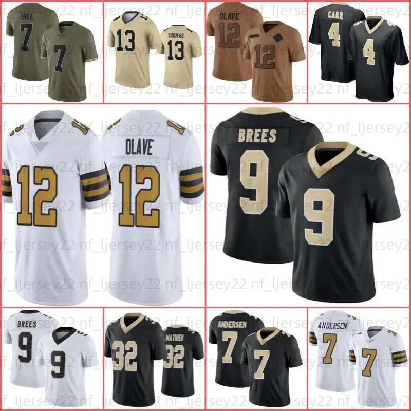 41 Alvin Kamara voetbalshirt Derek Carr Jamaal Williams Chris Olave Foster Moreau Taysom Hill Tyrann Mathieu Jimmy Graham Brees Marshon Lattimore Demario