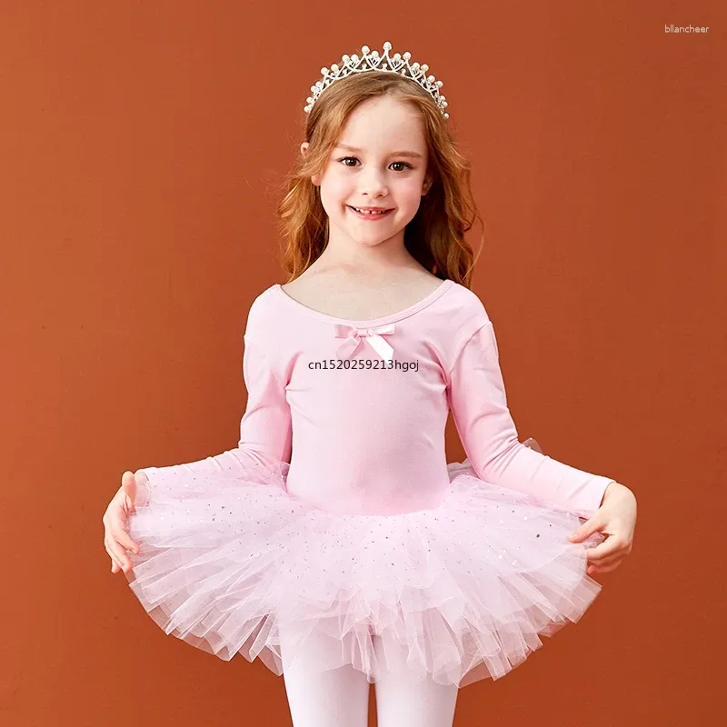 Scene Wear Ballet Dress Girls Toddler kjolade trikå