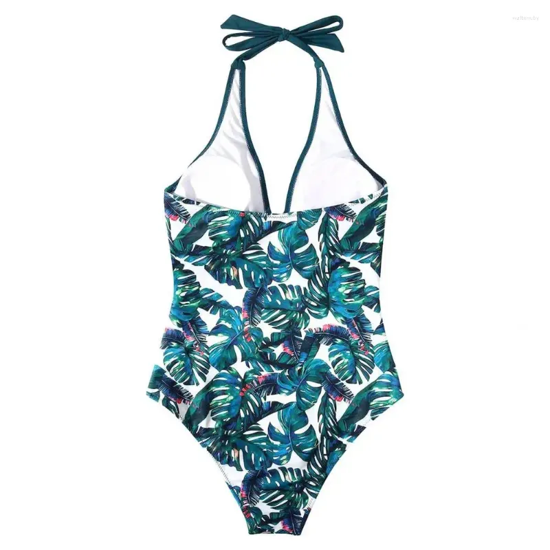 Blocco da bagno femminile Blocco Monokini Elegante costume da bagno monopezzo con il controllo della pancia High Waist Sexy Wortless per la piscina da spiaggia