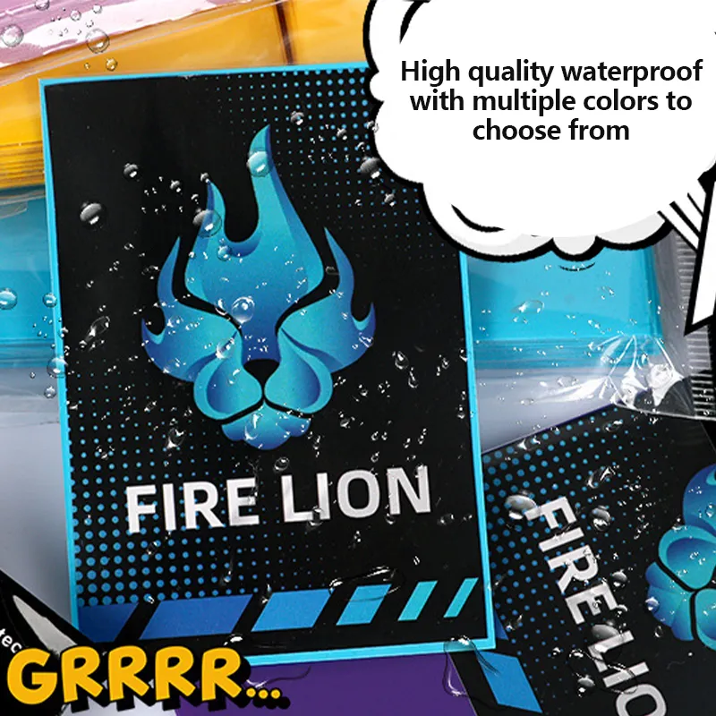 fire lion card sleeves 100 -Blue Toploader and sleeves for sale