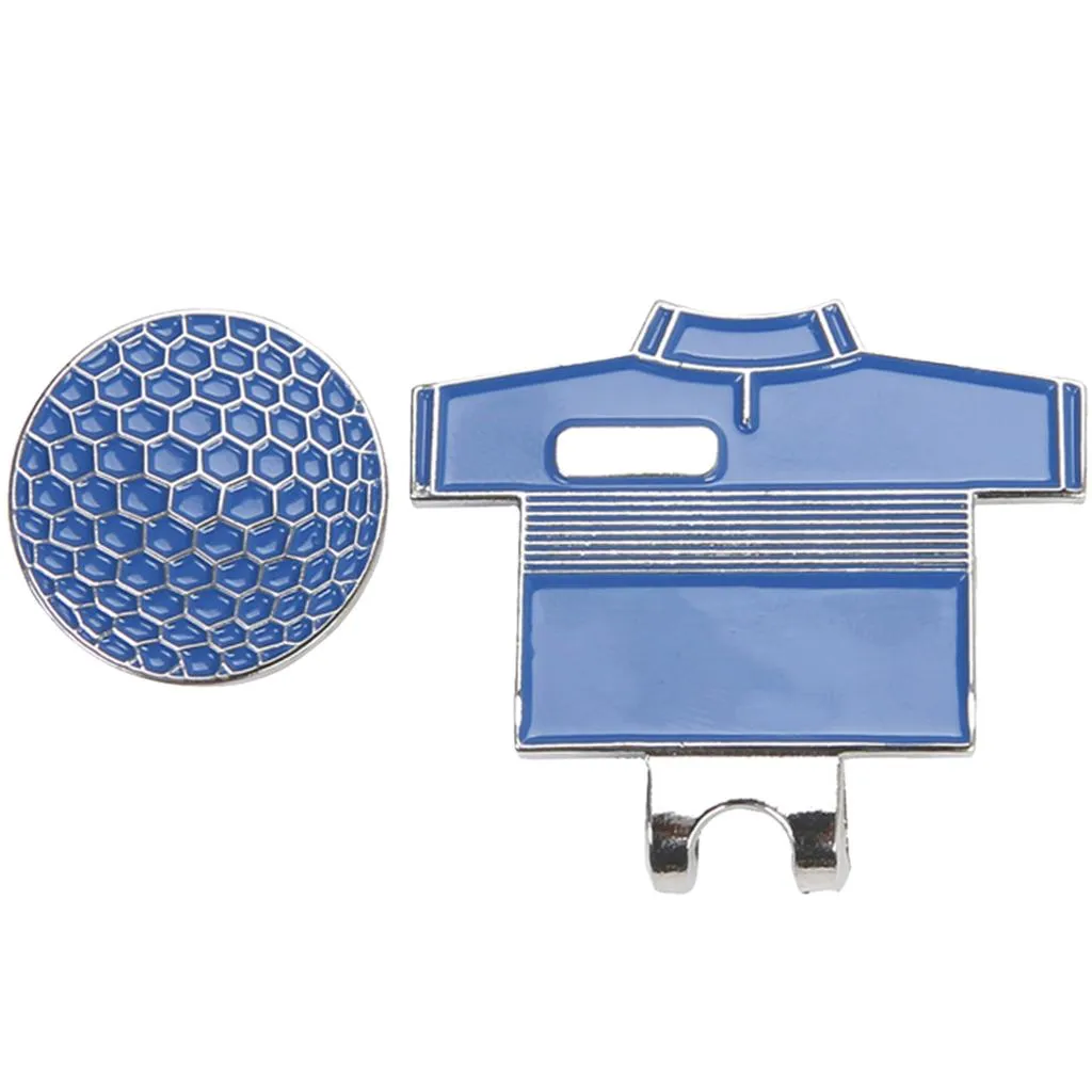  Golf Ball Marker Golf Hat Clip for Belt Tie with Golf Shirt Design, Various Colors Available for 
